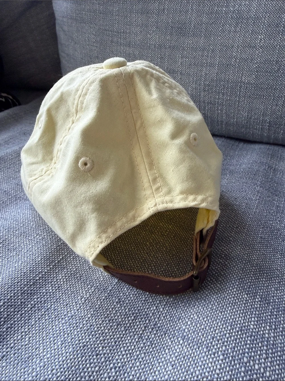District Pale Yellow Embroidered Baseball Cap